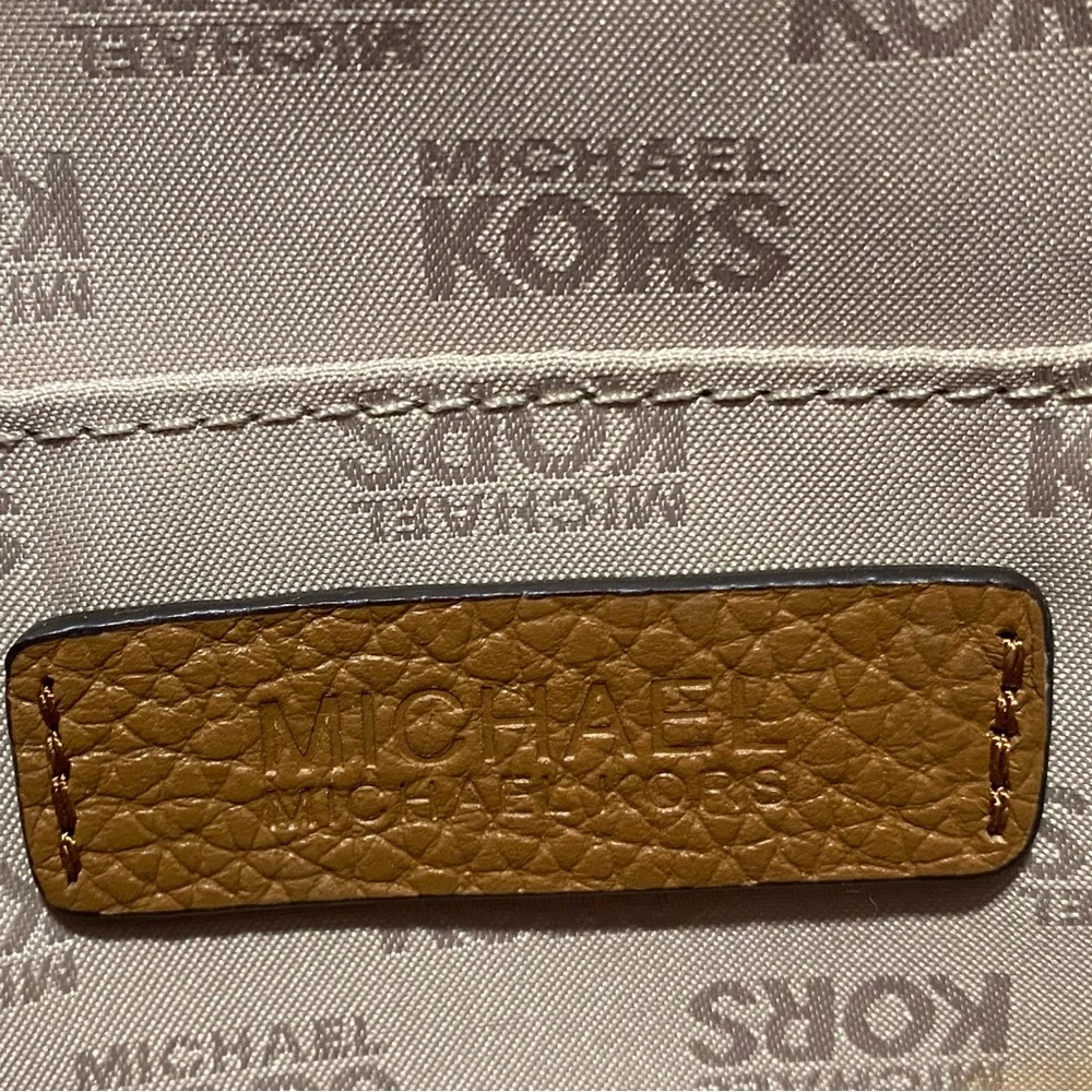 Michael Kors Fulton White MK Signature Monogram Wristlet Wallet Clutch